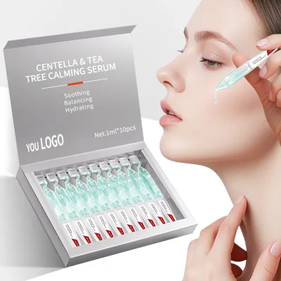 Centella & Tea Tree Calming Ampoule Serum Target Acne and Blemishes for Sensitive Skin