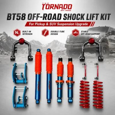BT58 20 mm Piston Rod Suspension Damper with Heavy-Duty Rubber Bushing Designed for Daihatsu Feroza