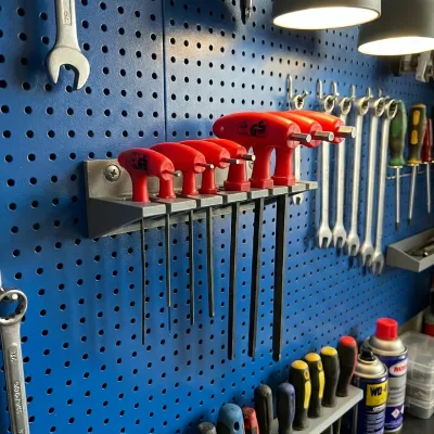 1pc Tool Rack T-handle Hanger Screwdriver Hex Screwdriver Holder Screw Small Parts Small Additions Tool Placement Storage Rack
