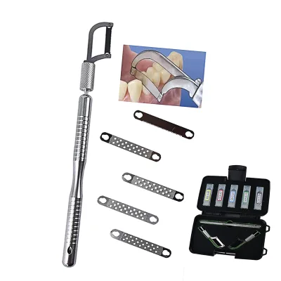 New Arrival Dental Interproximal Enamel Grinding Almighty Kit for Orthodontics Oral Care Appliances Manual Tooth Deglazing Tools