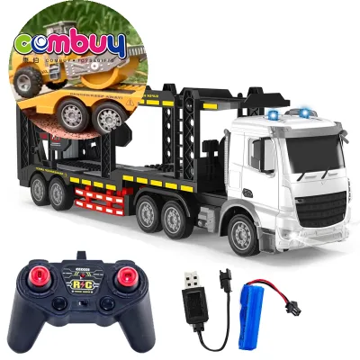 Simulation 6 Channel Lighting Musical 2.4G Frequency 1:24 Rc City Toy Truck Remote Control Car