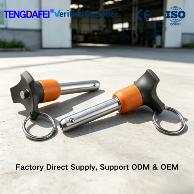 Marine 304 Stainless Steel Quick Release Ball Lock Pin Corrosion Spring Detent Pin for Boat Bimini Kayak Deck Outdoor Hardware