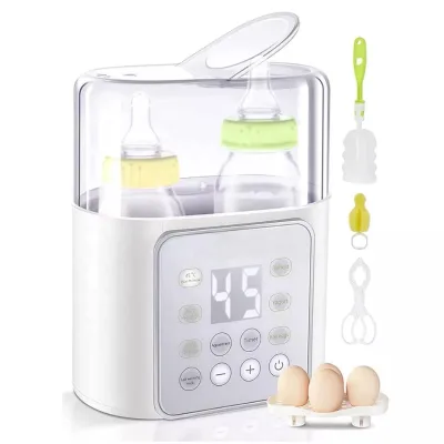 Baby Feeder Warmer Appointment Milk Bottle Heater Steam Sterilization Auto-off Double Bottles Open Windows with Defrosting