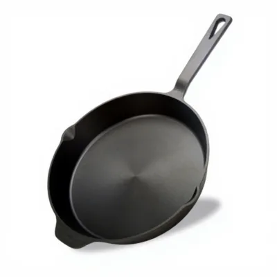 Customized Quality Deep Frying Pan Cast Iron Skillet Smooth Milled With Pre-Seasoned Surface