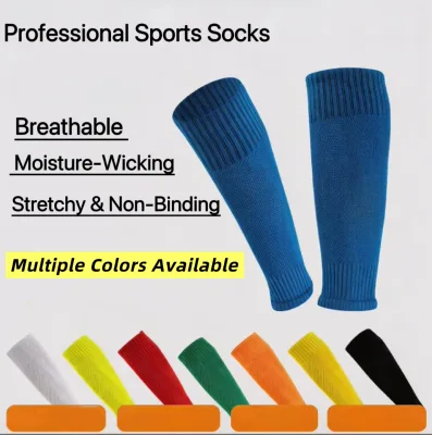 Compression Soccer Leg Sleeves for Men & Women Breathable Knitted Football Shin Guard Sleeves Professional Sports Calf Supports