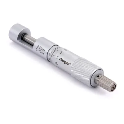 Dasqua 0-10mm 0.01 Graduation Mechanical Wire Micrometer for Wire and Small Ball Measurement