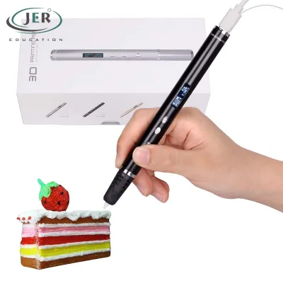 JER Education Custom Professional 3d Pen Rechargeable Slimmest Design 3d Printer Pen for STEM Creative Toys 3d Print Pen