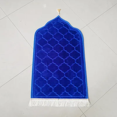 Raschel Soft Thickened Adult Worship Mat Special Shape Mosque Islamic Worship Blanket Muslim Prayer