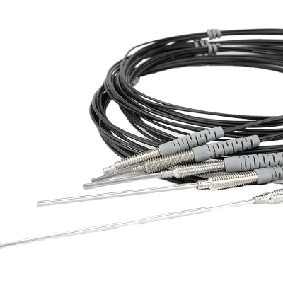 JIMOU Factory NPN 1 Meter Length Fiber Cable Accurate Detection Fiber Probe Free Cut RC410 M4 Coaxial Fiber Optical Sensor
