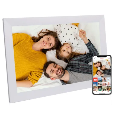17 Inch White Digital Photo Frame, 1920*1080, Automatic Rotation, Digital Photo Album-A Photo Lover's Dream