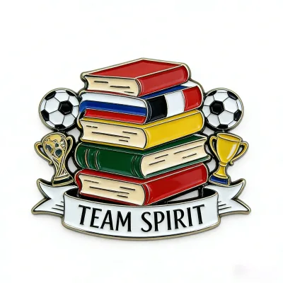 Custom Metal Soft Hard Enamel Pins 2026 World Football Matches Country Lapel Pin for Fan Zone Stadium Public Viewing