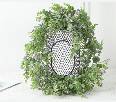 Hot Selling Best Artifical Flower Fake Eucalyptus Plant Garland Wedding Decorative Greenery Faux Eucalyptus Garland Bulk