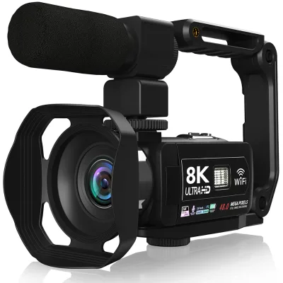 Night Vision 64MP Wireless Network Cameras and Live Streaming Cameras 18x Digital Zoom 8K/15FPS Video Recording SLR Camera