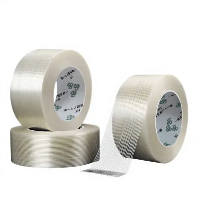 Fiber Tape Strong Adhesive High Temperature Resistant High Tack No Residue Pull Resistance for Lithium Battery and Heavy Objects