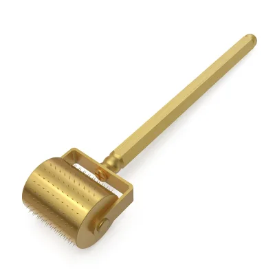 Hot Selling Hair Growth Derma Roller Gold Plated 250 Titanium Metal Micro Needles Factory Price