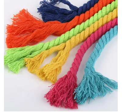 Hot Sales Cord 20mm Natural Cotton Colorful Flexible Cotton Rope Eco-Friendly Cotton Rope for Packaging