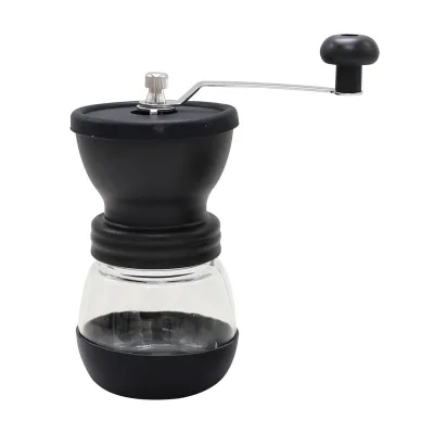 Manual Ceramic Coffee Grinder Whole Body Plastic and Glass Washed Bean Grinder Product Category Manual Coffee Grinders