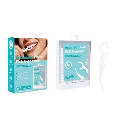 Hot Selling Durable Unflavored Slim Disposable Dental Floss Sticks with Non Shredding Fiber for Tight Teeth and Sensitive Gums