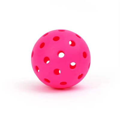 Wholesales Pickleball Balls Indoor outdoor Sports Durable 40 Holes Pickleball Balls Seamless Pickleball Balls Pink Color