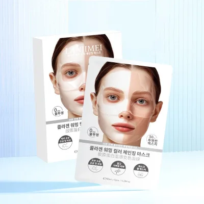 Elasticity Improvement Deep Hydration Pore Minimizing Centella Asiatica Hydrogel Overnight Collagen Gel Face Skin Care Mask