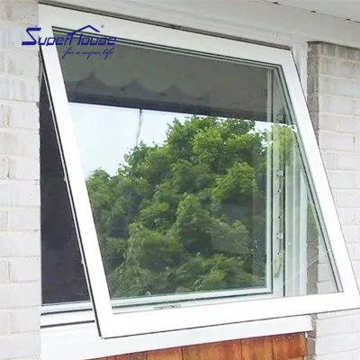Superhouse Aluminum Chain Winder Awning Window Double Glazed Glass Aluminum Windows for Prefab House