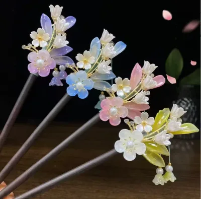 New-style Vintage Lily-of-the-valley Alloy Hairpin Chinese-style Elegant Retro Hanfu Headpiece Complement Perfect Back Head