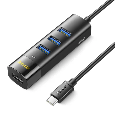 High Quality Nickel Plating 24/30AWG Hub Adapter 3.0type-c New Design Usb Type c Port Hub Multiport 4 in 1 Usb c Hub