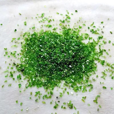Crystal Chips Wholesale Natural Diopside Stones Processing High Quality Green Diopside Chips