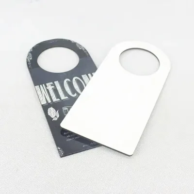 MDF Sublimation Blank Hotel Home Door Hanger OEM Customized Supported