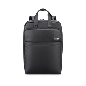 K9565W Business man woman Black polyester laptop backpack with Handle