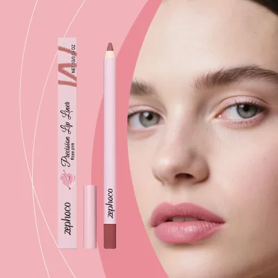 Rose pink lip liner natural color rendering long-lasting non-halo makeup daily modification of lip contour