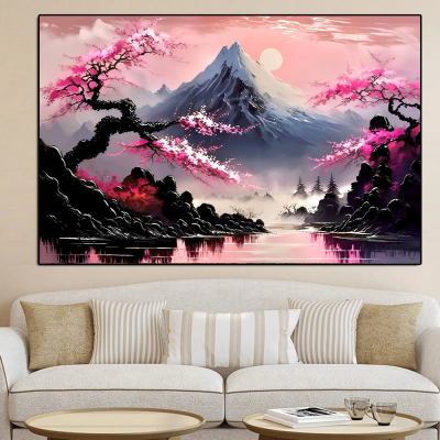 Japanese Landscape Printing Painting Abstract Wall Art Picture Bar Cafe Vintage Home Room Decor Aesthetic Mural