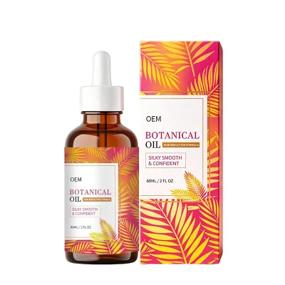 OEM Botanical Oil Cold Pressed Hair Reduction Formula Slow Hair Regrowth Natural Ingredients Jojoba Aloe Vera Hydrating Soothing