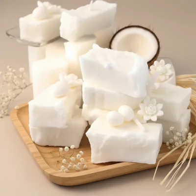 Factory Supply Natural Vegan Coconut Wax Clean Burn Smokeless Wax Raw Material for Scented Handmade Aromatherapy Candle Craft
