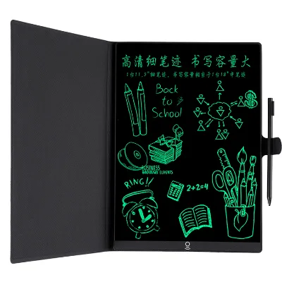 Leather Office Business Digital Tablet Erasable Handwriting Board Pad Notebooks Writing Pads Lcd Writing Tablet