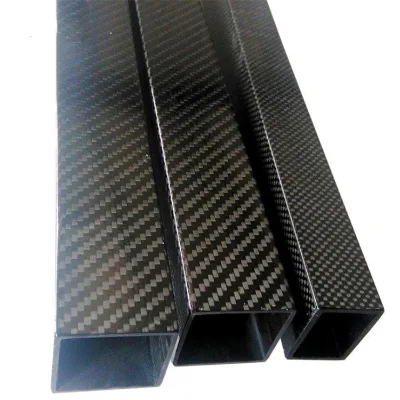 High Strength Square Carbon Fiber Pipe Custom Cut for Industrial DIY Applications
