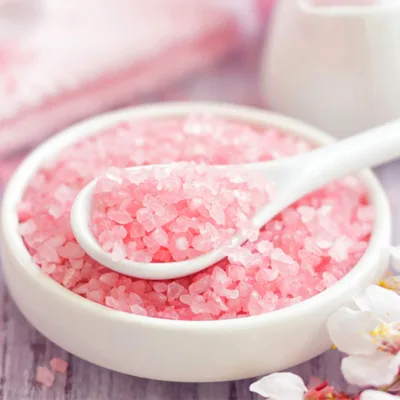 Custom Home SPA Sea Soak Bath Accessory Rose pink Himalayan Bath Salts with Rose Buds