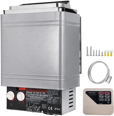 Sauna Heater 9KW Dry Steam Bath Sauna Stove 220V-240V External Controller Electric Home Hotel Sauna Room
