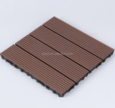 Cheap Price Decking 300 X 300 Wooden Engineered Flooring WPC Interlocking Swimming Pool Wood Deck Tiles