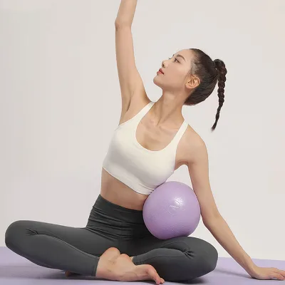 Yoga Barre Ball Pregnant Woman Physical Therapy Stretching Core Balance Stability Workout Mini Pilates Ball