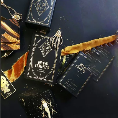 High Quality Modern Witch Black Tarot Deck Assortment Big Paper Printing Custom Oracle Cards for Bulk Wholesale Playing Cards