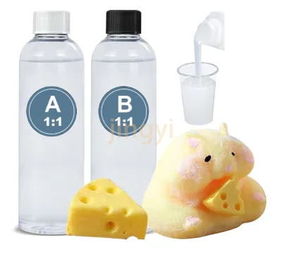 Skin Safe Flexible Food Grade Liquid Silicone Rubber for DIY Squish Toys & Molds Non-Toxic Fast-Curing Silicone