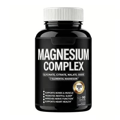Private Label Immune Support 1000mg Magnesium Supplement Magnesium Complex Capsules With Vitamin D