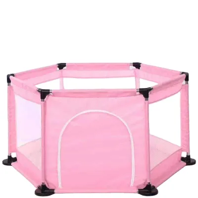 Aiduosen Foldable Hexagonal Baby Play Fence Double Layer Oxford Cloth Customized Cartoon Pattern Indoor Walkthrough Crawl Floor