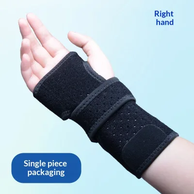 Adult Dual Aluminum Plate Support Adjustable Wrap-Around Wrist Brace Fitness Sports Outdoor Use Palm Protector Neoprene
