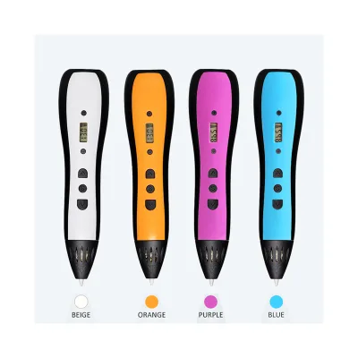 Toy Machine PLA 3D Pen Drawing ABS Hot Sale Stereoscopic Printing DIY 3D Arts Big Power, Fast Speed LCD Screen Ceramic DC 5V, 2A