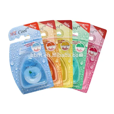 Fresh Cool Mint Interdental Floss 25m Nylon and Plastic Sticks Bamboo Charcoal Floss Refillable Package Free Sample