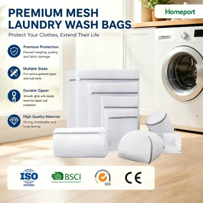 Polyester Sandwich Mesh Bra Laundry Bag Organizer Breathable Protective Underwear Organized Storage Solution