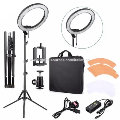18 inch ring light with 210cm reverse tripod