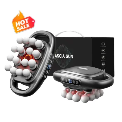 1200-3200rpm 16 Heads Percussion Massage Gun for Athletes Deep Tissue Muscle Relief Body Use DC Motor Rechargeable 4-6H Runtime